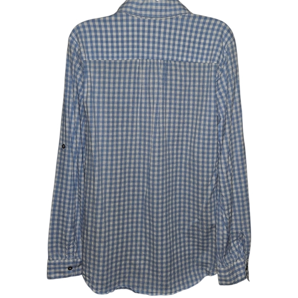 Kut From The Kloth Plaid Button Up Long Sleeve Top - Picture 2 of 3